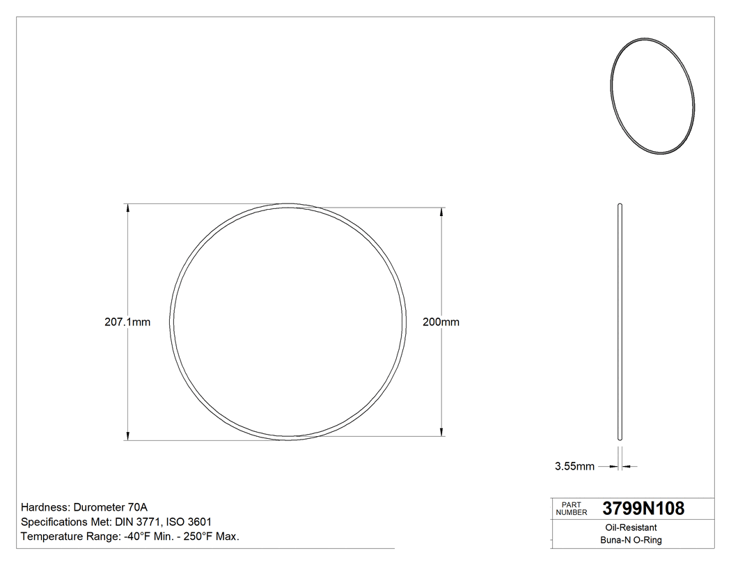 Technical drawing - 3799N108
